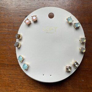 Six Pair Loft Stud Earrings.